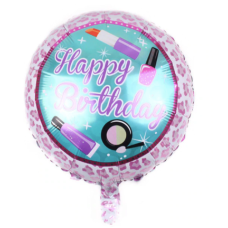 Folieballon Happy Birthday met nagellak