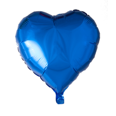 Folieballon Liefde hart blauw (45 cm)