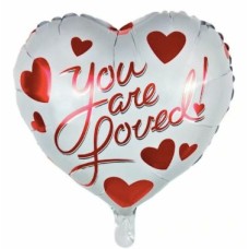 Folieballon Liefde/Viering Valentijn hart You are loved Folieballon Liefde/Viering Valentijn hart You are loved