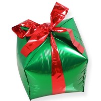 Folieballon Viering Voorwerpen/Kerst Cadeau groen (35 cm )
