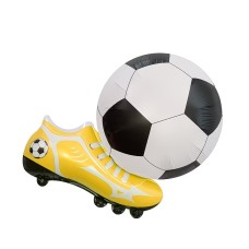 Folieballon Sport Voetbalschoen Geel (55 x 42 cm)
