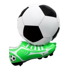 Folieballon Sport Voetbalschoen Groen (55 x 42 cm)