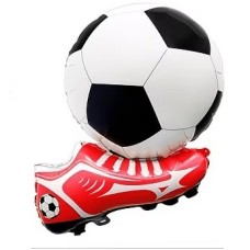 Folieballon Sport Voetbalschoen Rood (55 x 42 cm)