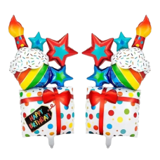 Folieballon Vieringen Verjaardag Cadeau/vuurwerk (114 cm)