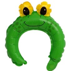 Folieballon Dieren Kikker hoofdband (25 cm) Folieballon Dieren Kikker hoofdband (25 cm)