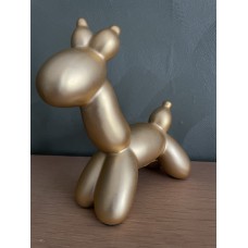 Beeldje ballonnen Giraffe roze