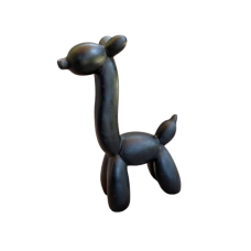 Hebbedingetjes Beeldje ballonnen Giraffe klein (zwart)