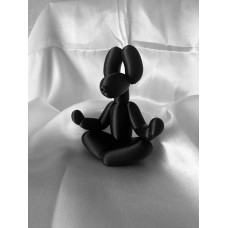 Hebbedingetjes Beeldje Ballonnenhondje Mediterend (zwart)