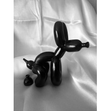 Hebbedingetjes Beeldje Ballonnenhondje poepend (Zwart)