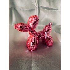 Hebbedingetjes Beeldje Ballonnenhondje roze (Spiegel) 
