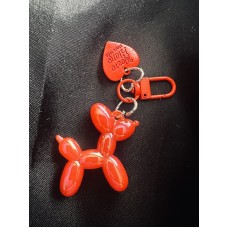 Hebbedingetjes Sleutelhanger Ballonnenhondje (rood)