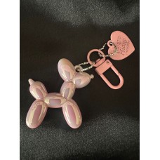 Hebbedingetjes sleutelhanger ballonnenhondje roze