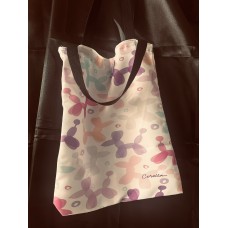 Boodschappentasje Wit / Paars / Roze