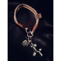 Hebbedingetjes Telefoonkoord Ballonnenhondje (beige)