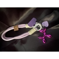 Hebbedingetjes Telefoonkoord Ballonnenhondje (paars)