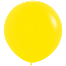 Helium latex ballon incl. lint Geel (90 cm)