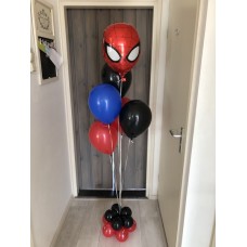 Helium Tros ballonnen Spiderman met Hi-float incl. voet (6 stuks)
