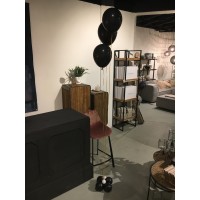 Helium Tros ballonnen zwart incl. voet (3 stuks)