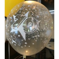 Helium latex ballon Verjaardag Cijfer ballon incl. lint (28 cm)