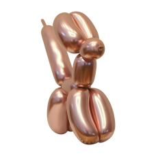 Vouwballon Globos 260 Chrome/Mirror Rose Gold  (25 stuks)