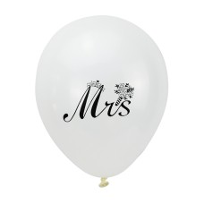 Latex ballon Trouwen/huwelijk "Mrs." bloem (30 cm) Latex ballon Trouwen/huwelijk "Mrs." bloem (30 cm)