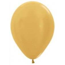 Latex ballon Sempertex 12 inch Metallic Gold (50 stuks)