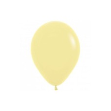 Latex ballon Sempertex 12 inch Pastel Matte Yellow (10 stuks)