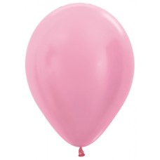 Latex ballon Sempertex 12 inch Pearl/Satin Pink (10 stuks)