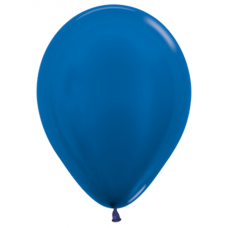 Latex ballon Sempertex 12 inch Metallic Blue (10 stuks)