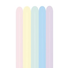  Vouwballon Sempertex Mix 260S Pastel Matte ( 10 stuks)