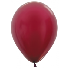 Latex ballon Sempertex 5 inch Metallic Burgundy (50 stuks)
