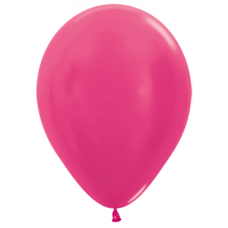 Latex ballon Sempertex 5 inch Metallic Fuchsia (25 stuks)