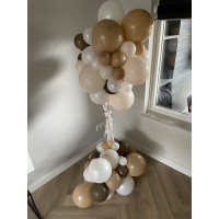 Ballondecoratie Viering Geboorte Organic ballonpilaar
