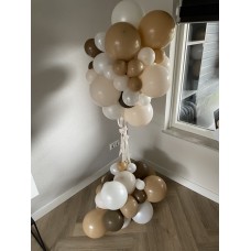 Ballondecoratie Viering Geboorte Organic ballonpilaar