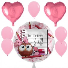 Party Set Teksten "Voor de liefste Juf" 4