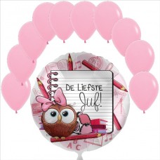 Party Set Teksten "Voor de liefste Juf" 6