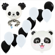 Party Set Pandahoofd + armband Party Set Pandahoofd + armband