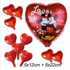 Party Set Liefde Hart Disney - love you 1