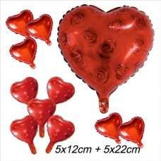 Party Set Liefde Hart - Rozen