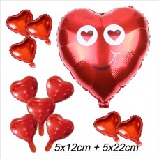 Party Set Liefde Hart - Vrolijk gezicht