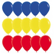 Party Set Kleuren Blauw/geel/rood 