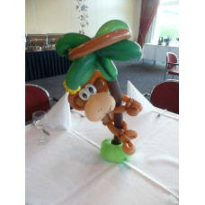 Ballonfiguur Dieren Aap hangend in palmboom (ca. 50 cm)